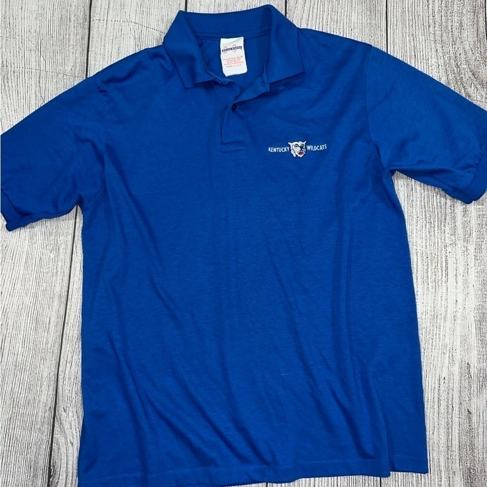 College Classics Vintage University of Kentucky Wildcats Polo Embroidered Shirt
